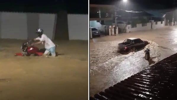 Temporal atingiu o município do Noroeste do Espírito Santo na noite de domingo (22); segundo o Cemaden, choveu 26 milímetros em 24 horas