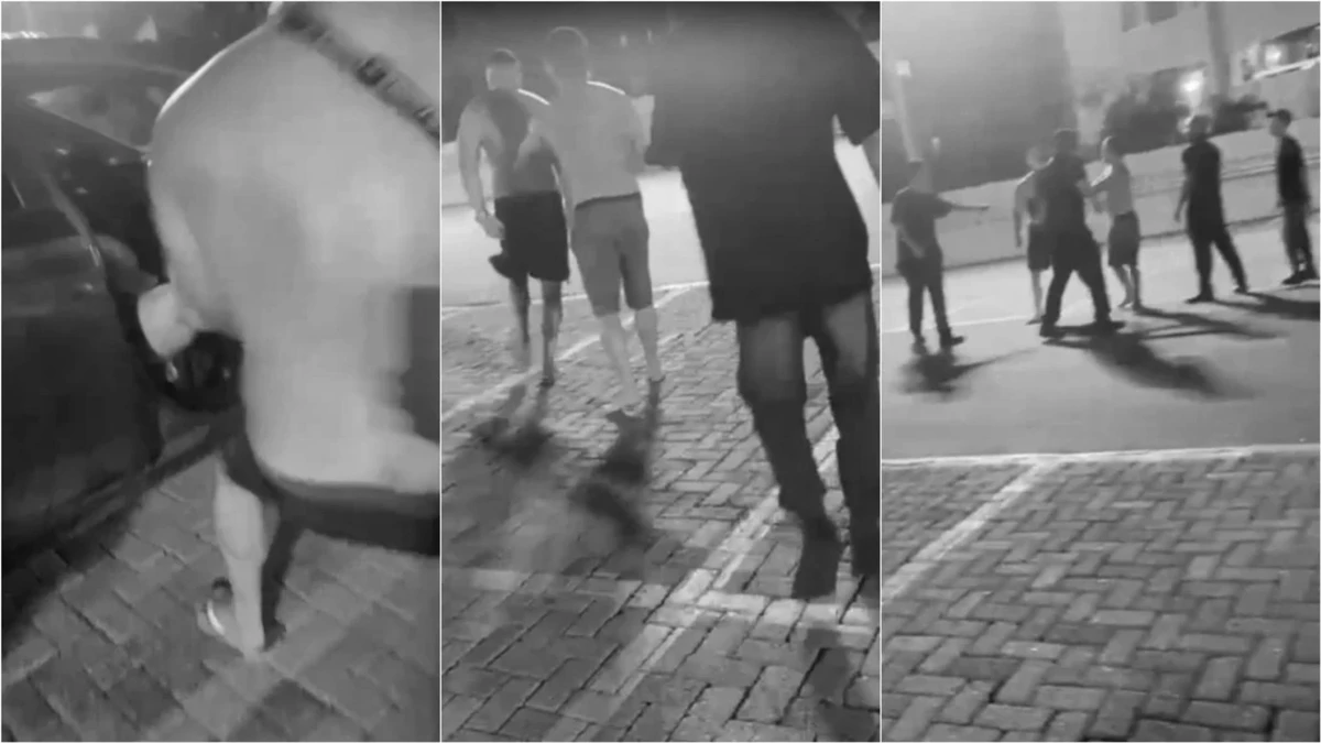 Após puxar a mulher do carro, o soldado discutiu com outras pessoas no estacionamento em Jardim Camburi