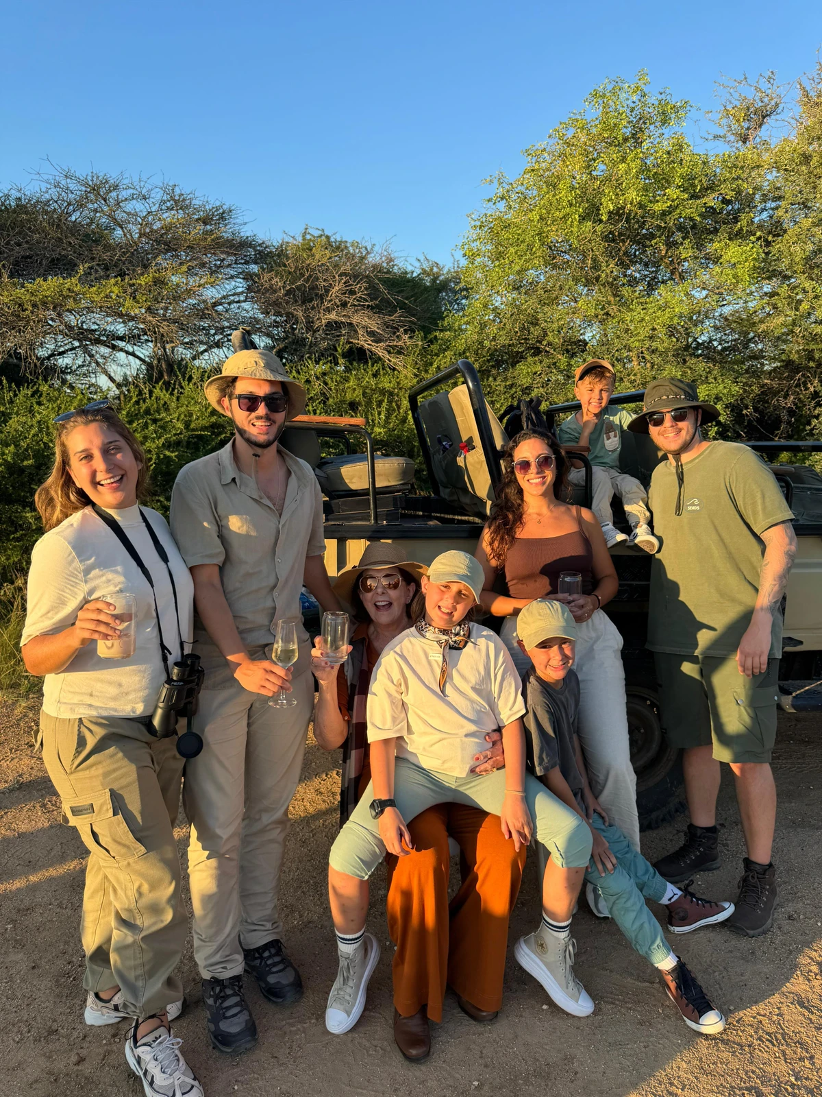 Tia Penha em tour pela África do Sul com a família