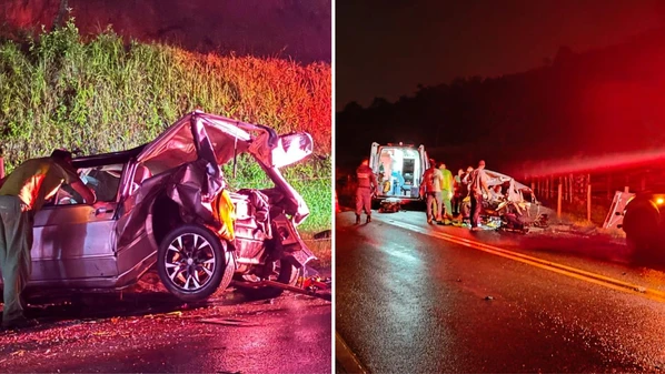 Vítima de 47 anos morreu presa às ferragens; outras duas pessoas foram socorridas para hospital em Cachoeiro de Itapemirim