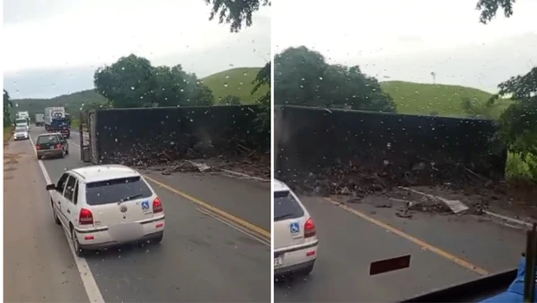 Acidente ocorreu no km 428, em Oriente; tráfego funciona no sistema pare e siga e não há registro de feridos