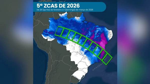 Quinto episódio do fenômeno em 2026 pode provocar acumulados elevados, alagamentos e risco de deslizamentos até domingo (1°)