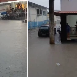 Os bairros mais afetados foram o Jundiá e o Centro, onde é realizada uma obra de macrodrenagem