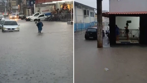 Os bairros mais afetados foram o Jundiá e o Centro, onde é realizada uma obra de macrodrenagem