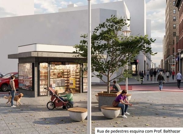 Projeto mostra como Ruas Gama Rosa e Sete de Setembro ficarão após reforma por Prefeitura de Vitória