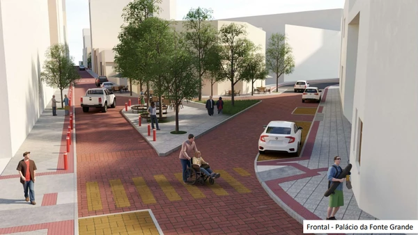Projeto mostra como Ruas Gama Rosa e Sete de Setembro ficarão após reforma por Prefeitura de Vitória