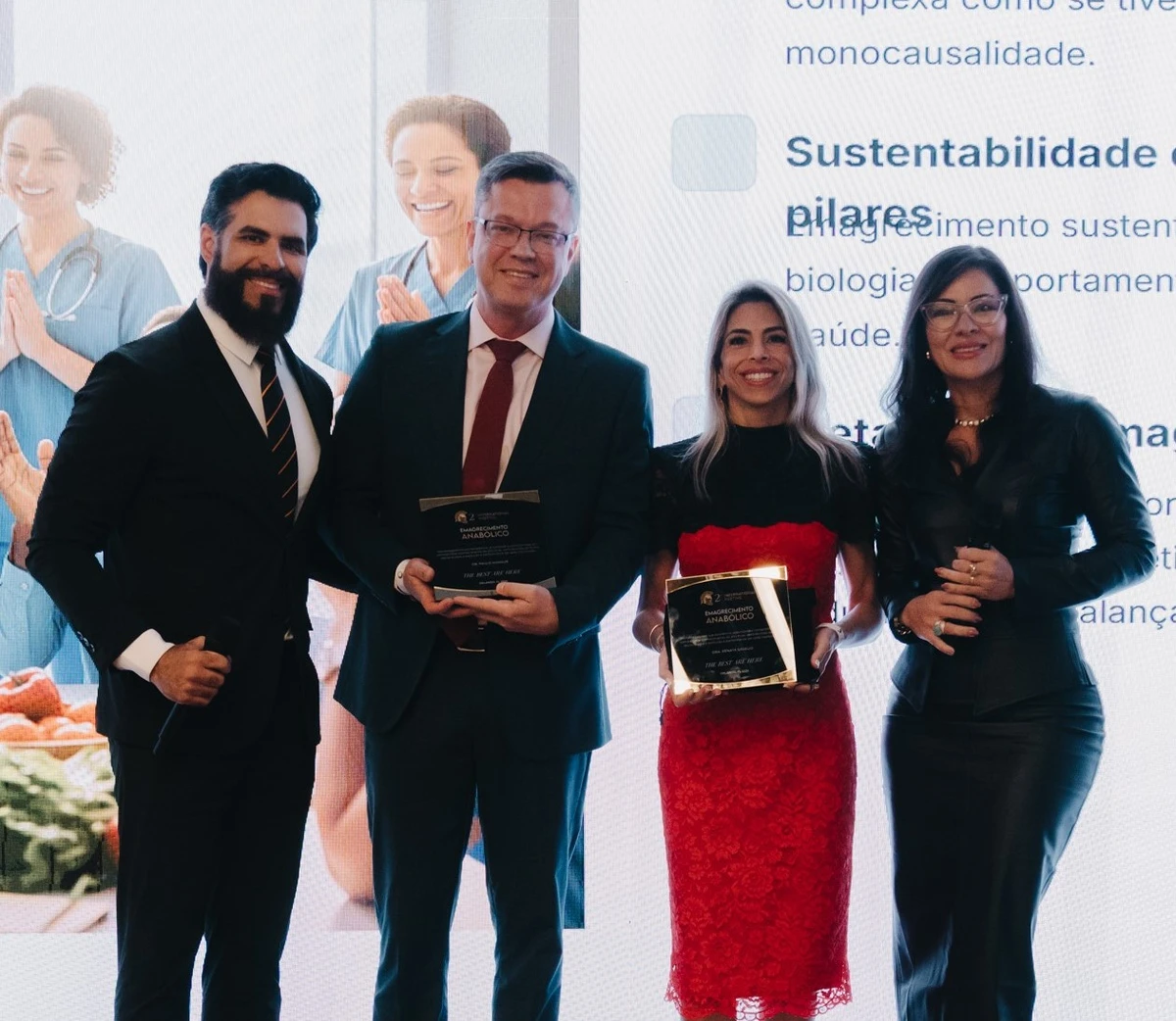 Tasso Carvalho, Paulo Mansur, Renata Brito e Clessya Rocha no 2º International Meeting da Integrative Academy, em Orlando