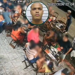Caso ocorreu na noite de sábado (28) em um bar. Tiro que atingiu a vítima, de 34 anos, acertou cliente braço de cliente que estava em outra mesa