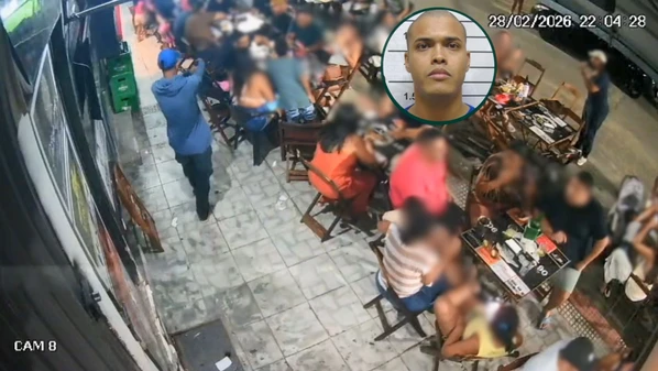Caso ocorreu na noite de sábado (28) em um bar. Tiro que atingiu a vítima, de 34 anos, acertou cliente braço de cliente que estava em outra mesa