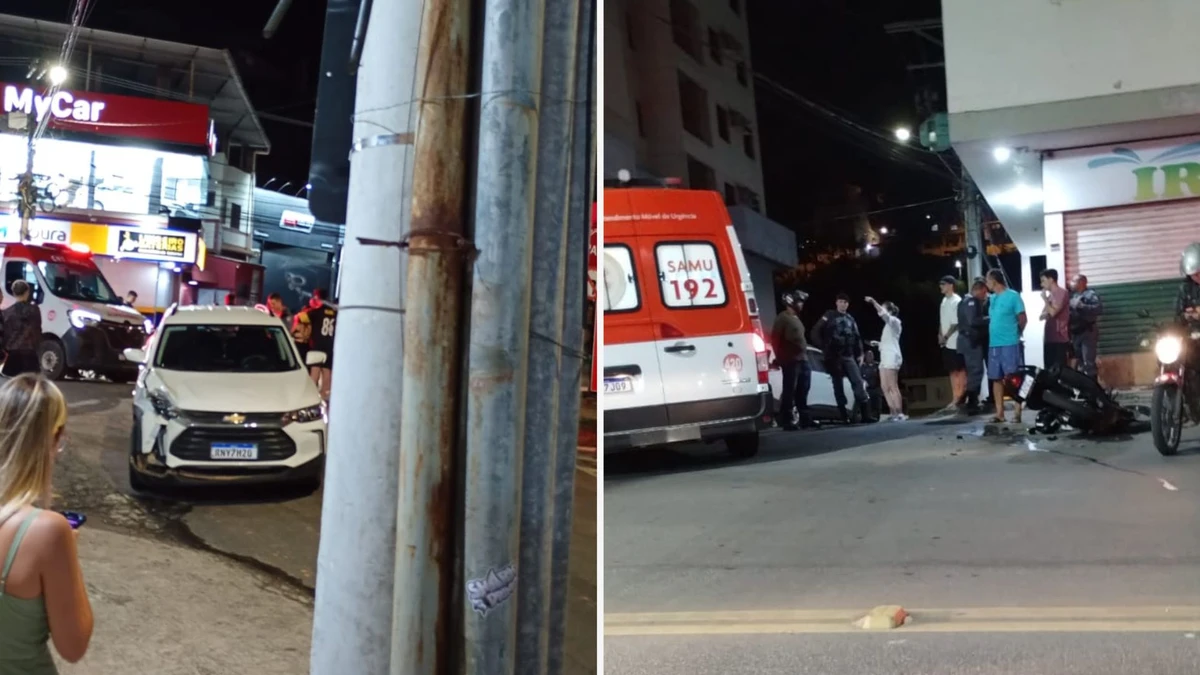 Motorista desvia para contramão após achar que seria baleado e provoca acidente em Cachoeiro