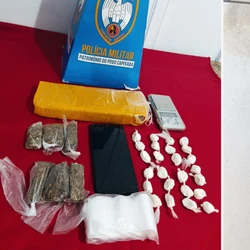 Suspeito vendia drogas por telefone e já era conhecido pela Polícia Militar por ter cometido outros crimes