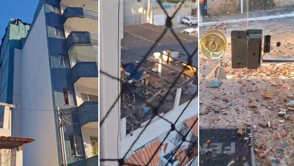 Estrutura de alvenaria cedeu durante a madrugada em edifício de cinco andares no bairro Santa Cecília; não houve feridos