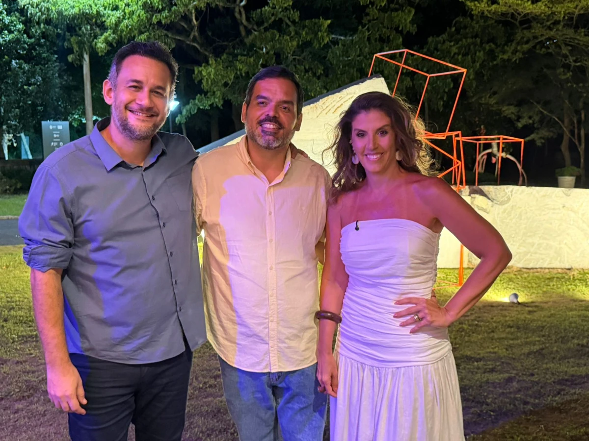 Fabrício Noronha, Fred Mascarenhas e Lara Brotas