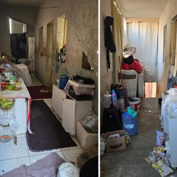 Grupo vivia em situação de rua e um homem e uma mulher foram detidos com drogas; Justiça determinou lacre dos imóveis no bairro Aquidaban