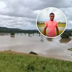 Leomário Araújo Berto, de 36 anos, que trabalha em uma fazenda na região, sumiu após tentar atravessar o rio a nado para buscar um barco na zona rural do município