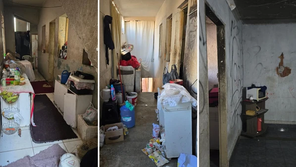 Grupo vivia em situação de rua e um homem e uma mulher foram detidos com drogas; Justiça determinou lacre dos imóveis no bairro Aquidaban