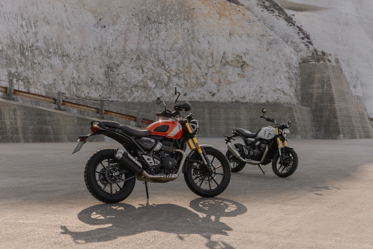 Linhas 400cc, representada pela Speed 400, Scrambler 400 X e Scrambler 400 XC