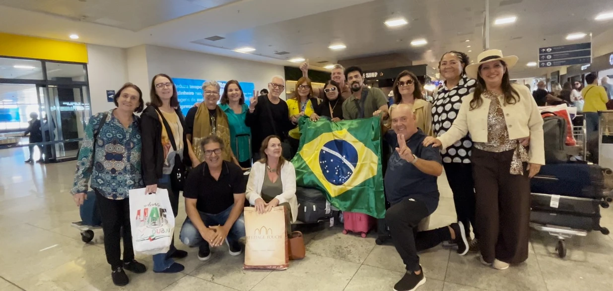 José Carlos Bergamin, que é vice-presidente da Fecomércio, estava no grupo que chegou na manhã deste domingo (8) a Vitória, após passar mais de uma semana em navio