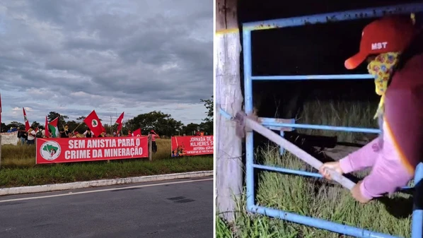 Grupo majoritariamente composto por mulheres participa de movimento nacional que reúne trabalhadoras rurais em defesa da reforma agrária e de direitos no campo