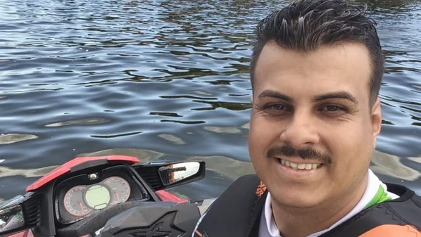 Renan Pedro Figueiredo, de 35 anos, morreu em um acidente com jet ski na Baía de Vitória