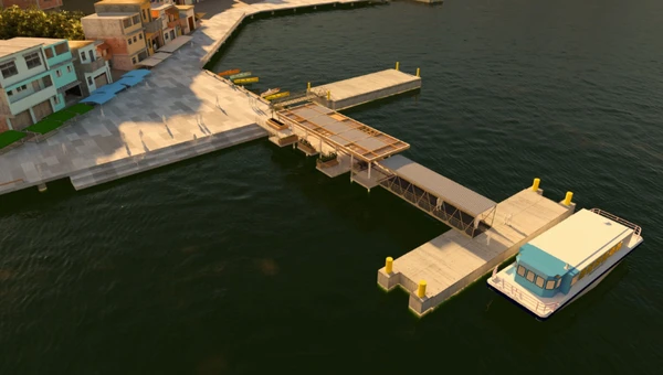 Projeção de como deve ficar a estação de São Pedro