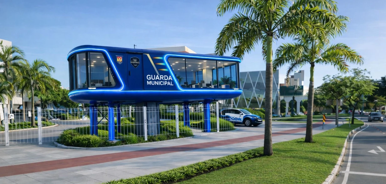 Espaço começou a ser preparado por profissionais do município e deve ficar pronto nas próximas semanas, já que a estrutura é pré-moldada