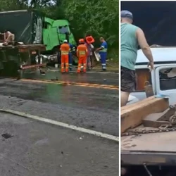 Batida ocorreu na manhã desta terça-feira (10), no km 390 da rodovia, no Sul do Espírito Santo