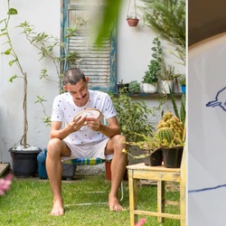 Natural de João Neiva, artista apresenta obra que conecta rios do Espírito Santo à Baía de Guanabara