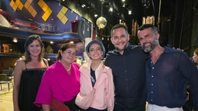 Carla Freire, Virginia Casagrande, Mãeana, Fábricio Noronha e Tarcísio Santório