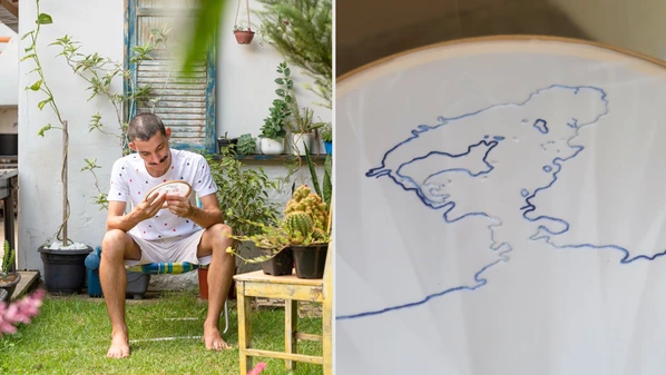 Natural de João Neiva, artista apresenta obra que conecta rios do Espírito Santo à Baía de Guanabara
