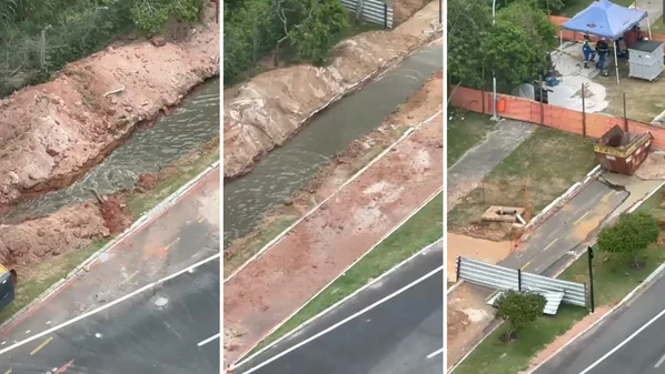 Moradores registraram o problema na segunda-feira (9) e Prefeitura de Vitória disse que situação foi resolvida nesta terça (10)