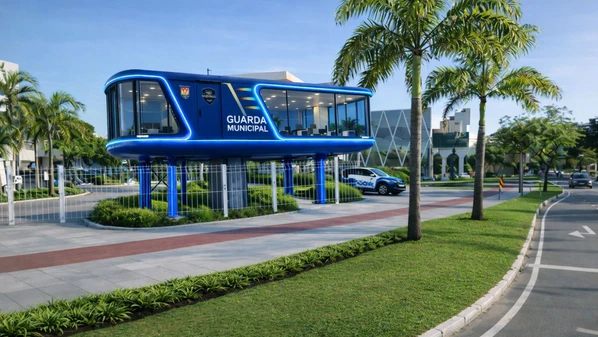 Espaço começou a ser preparado por profissionais do município e deve ficar pronto nas próximas semanas, já que a estrutura é pré-moldada