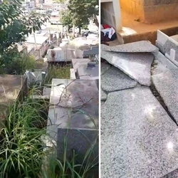 Segundo o autor das filmagens, as pessoas dormem dentro dos túmulos, sendo que vários deles continham roupas, sacolas e outros objetos