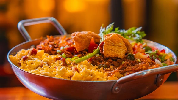 Praça de alimentação do Festival de Cultura & Gastronomia reúne opções como cuscuz nordestino, arrumadinho de camarão e arroz de bacalhau