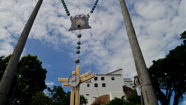 Tradição há quase três décadas, o objeto que enfeita o Campinho do Convento da Penha, em Vila Velha, já está sendo preparado para a edição de 2026
