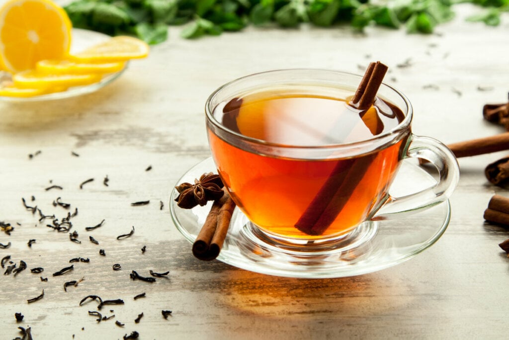Chá termogênico de canela com cravo-da-índia (Imagem: Roman Rvachov | Shutterstock)