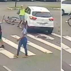 Vítima, um ferroviário aposentado, estava dentro do carro quando foi agredida; câmera de segurança da região flagrou o momento em que o motorista sofre ao menos onze socos