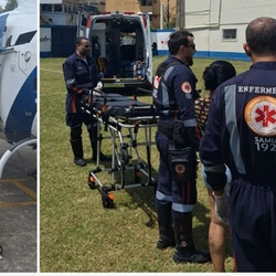 Queimadura atingiu barriga e genital do menino, área considerada crítica; garoto de 11 anos foi transferido em quadro estável para um hospital em Vitória