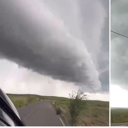 Também chamada de nuvem prateleira, a formação curiosa acontece quando uma massa de ar frio encontra outra de ar quente; veja o vídeo