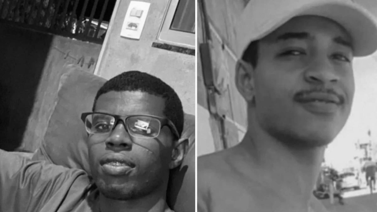 Da esquerda para a direira: Lázaro Ferreira, de 25 anos, e Eiglison da Silva Lopes, também de 25 anos