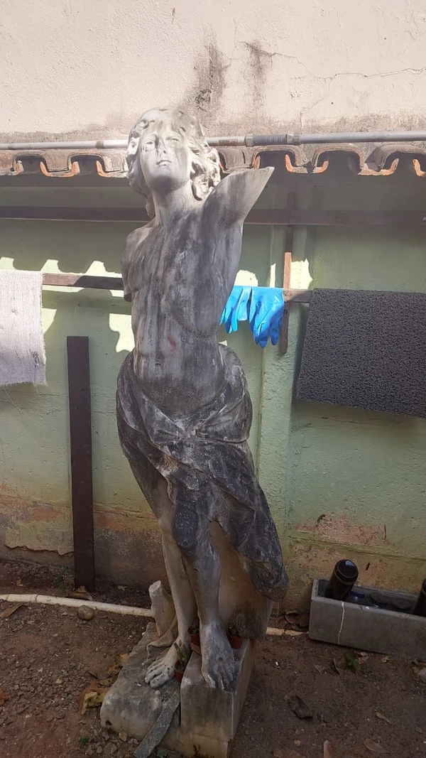 Escultura desaparecida do Centro de Vitória é reencontrada após mais de 40 anos por Arquivo pessoal