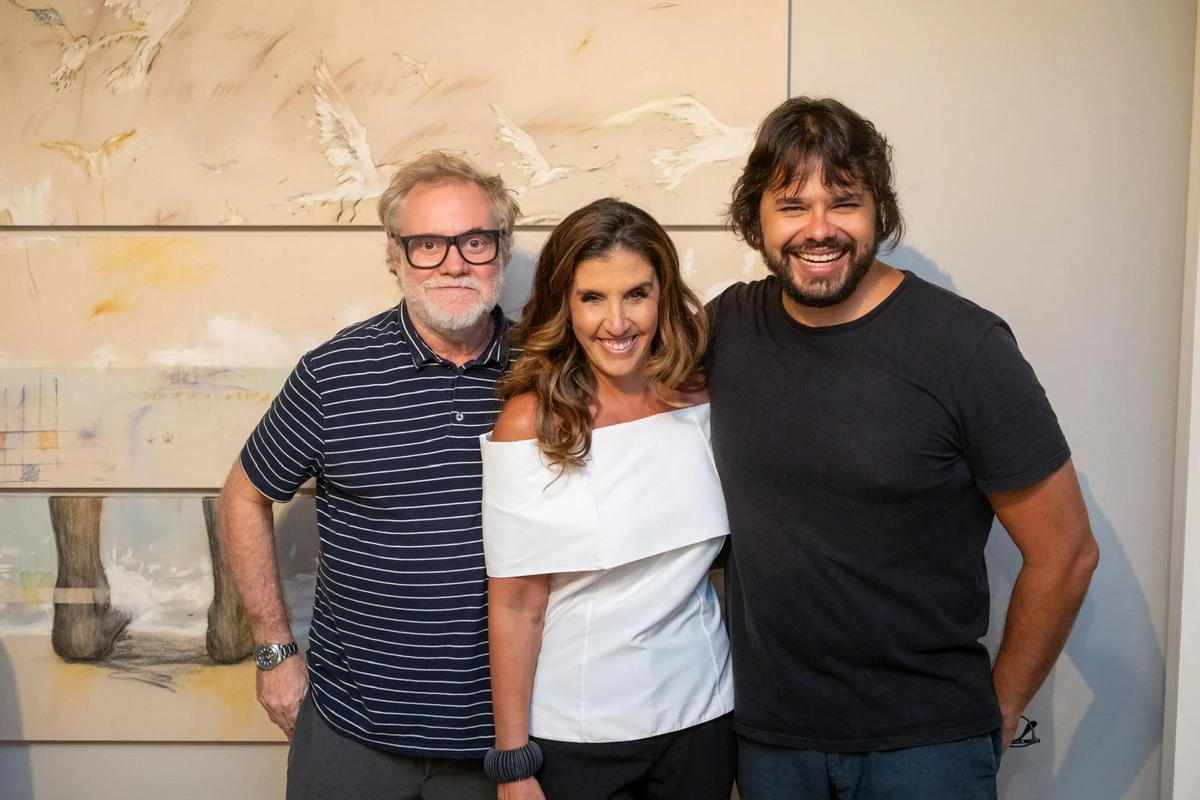 Raul Mourão,Lara Brotas e Omar Salomão