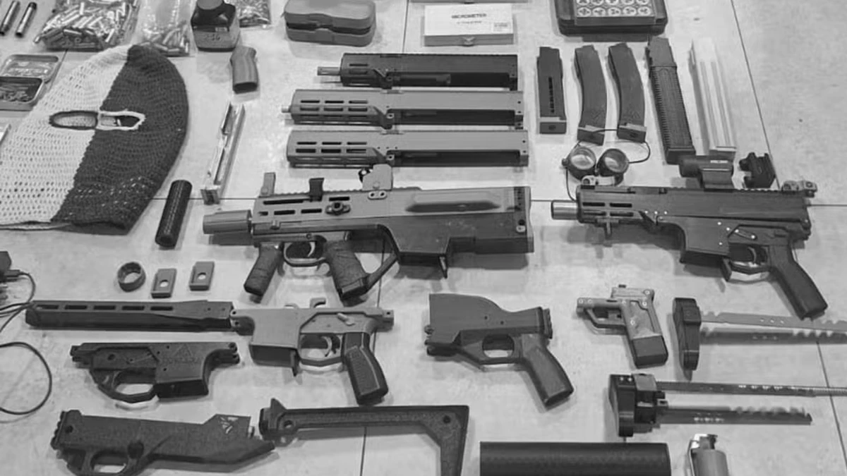 Algumas das armas produzidas em impressoras 3D