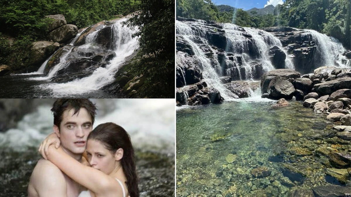 Cachoeira da Usina, em Paraty, cenário do filme A Saga Crepúsculo: Amanhecer – Parte 1 (2011), e Cachoeira do Rogério, em Iúna