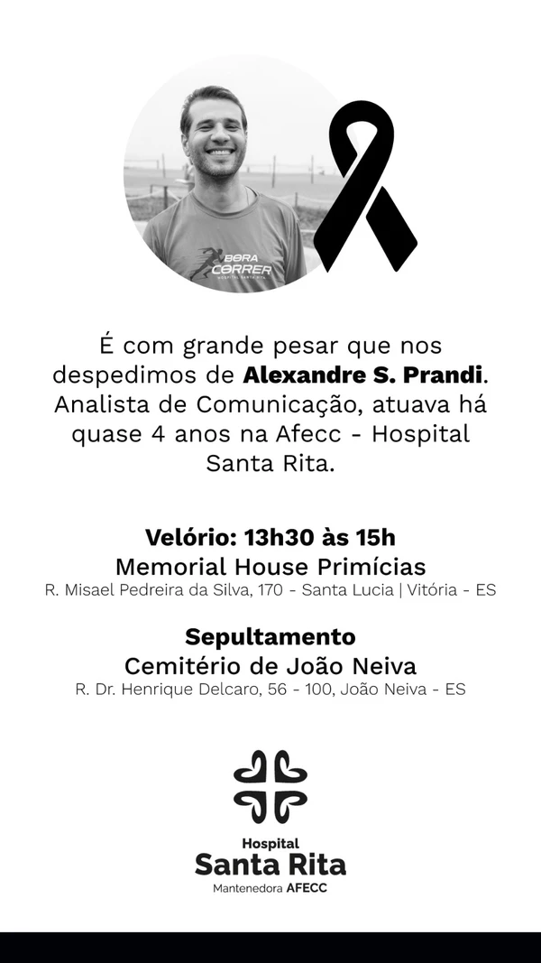 Comunicado oficial do Hospital Santa Rita