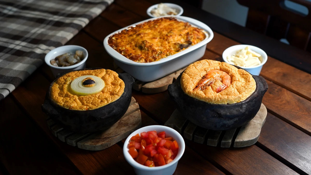 Torta capixaba do restaurante Nóz Comida Afetiva, em Vitória