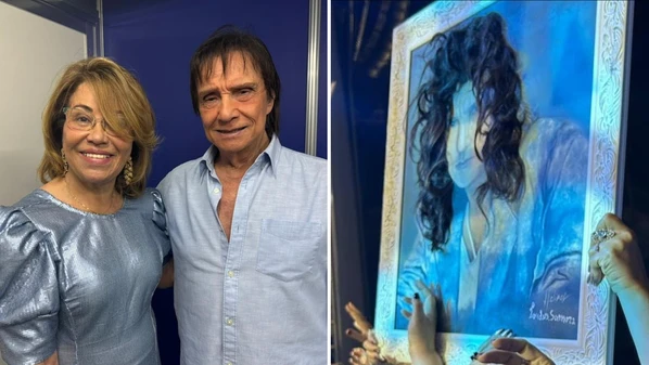 Obra da hairstylist Lourdes Samora  levou dez anos para ser entregue ao cantor, o que aconteceu em setembro do ano passado em Ipatinga (MG)