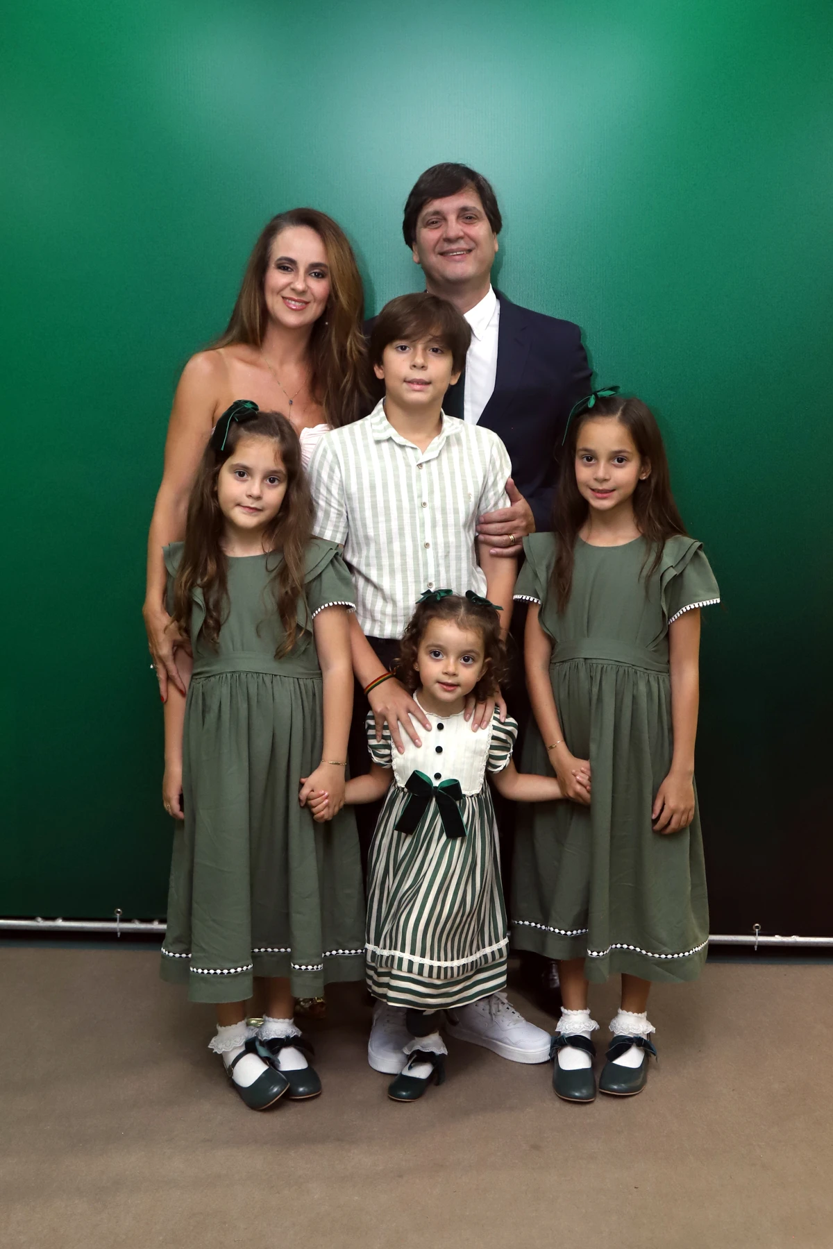 Bruno Beber_Marina Hubner e seus filhos