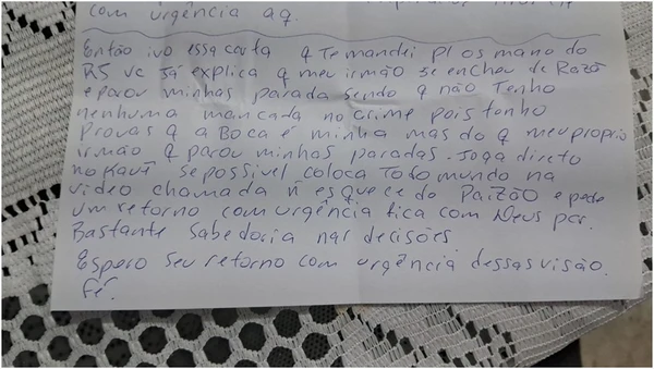 Cartas saídas de presídio ordenavam ataque no bairro Balneário de Carapebus por Divulgação | Polícia Civil
