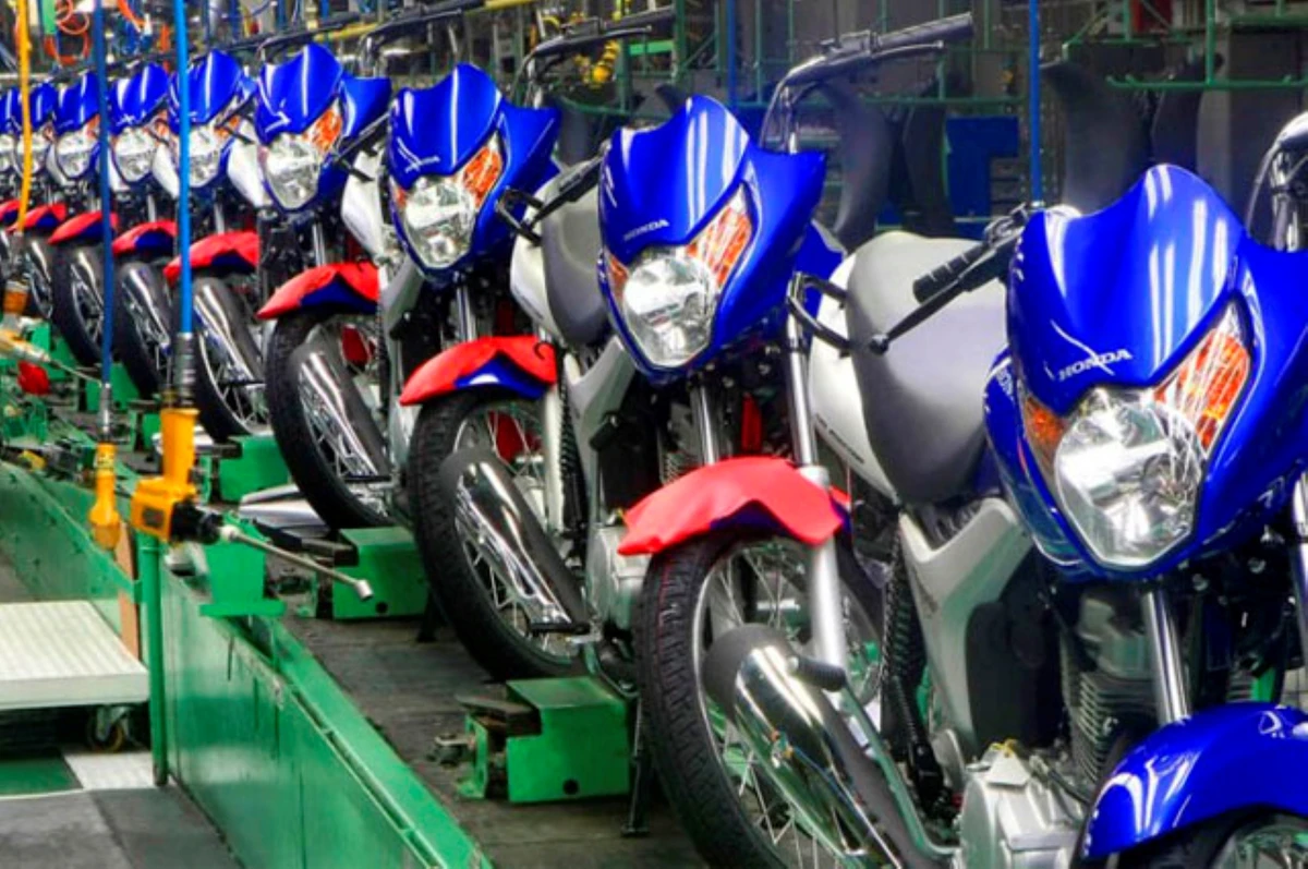 produção de motocicletas no PIM